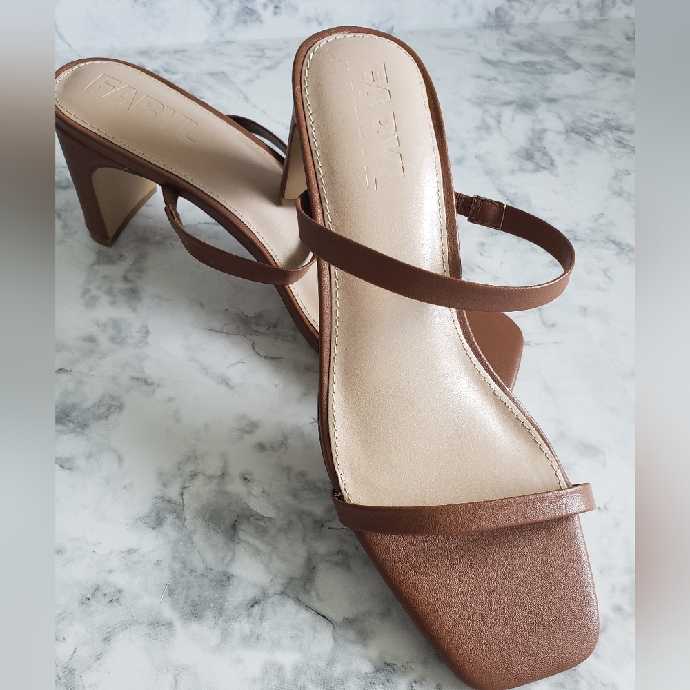 Faryl By Farylrobin Brown Strappy Sandals NWOT